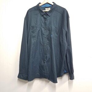 Alpine Parrot Forest Shirt Long Sleeve Button Front Womens Plus 5 Bristlecone